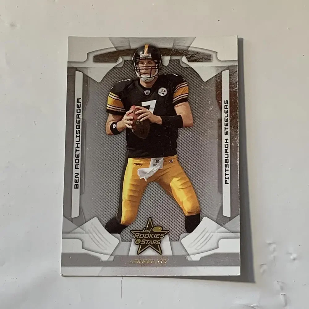 2004 Leaf Rookies & Stars Ben Roethlisberger Rookie Football Card